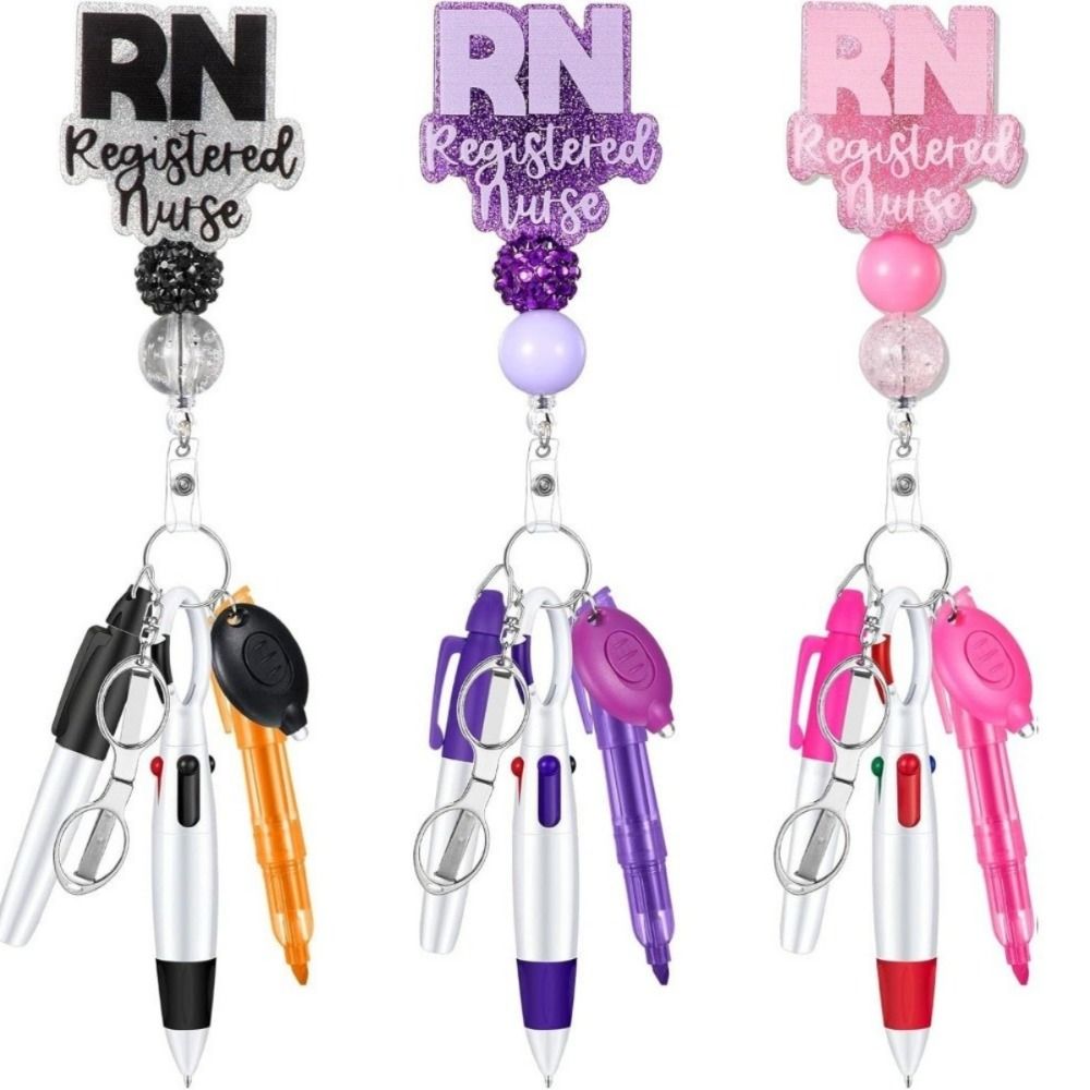 Penn Reel Fierce - Neues einziehbares Stift-Set für Krankenschwestern, Schlüsselband,