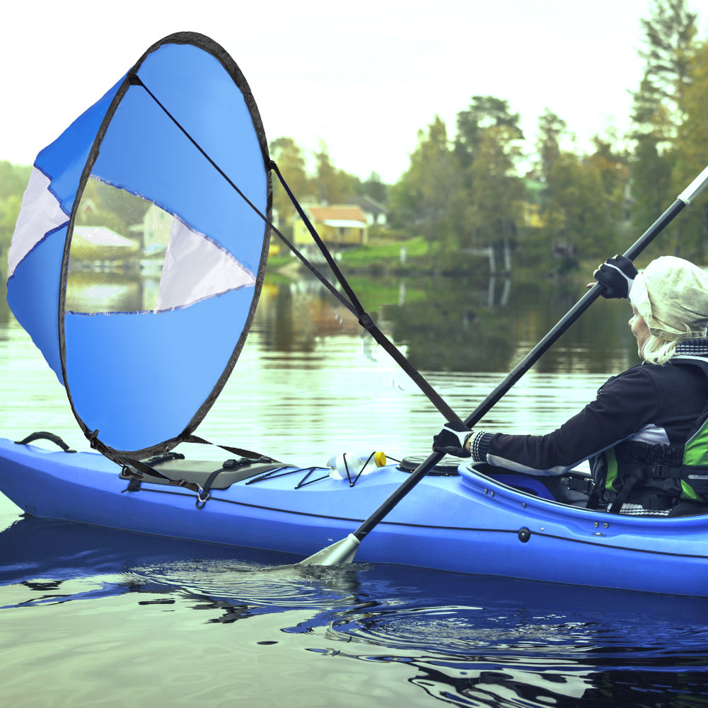 Fishing Kayak Crate - 108 cm Kajak-Segel, faltbar, transparentes Fenster,