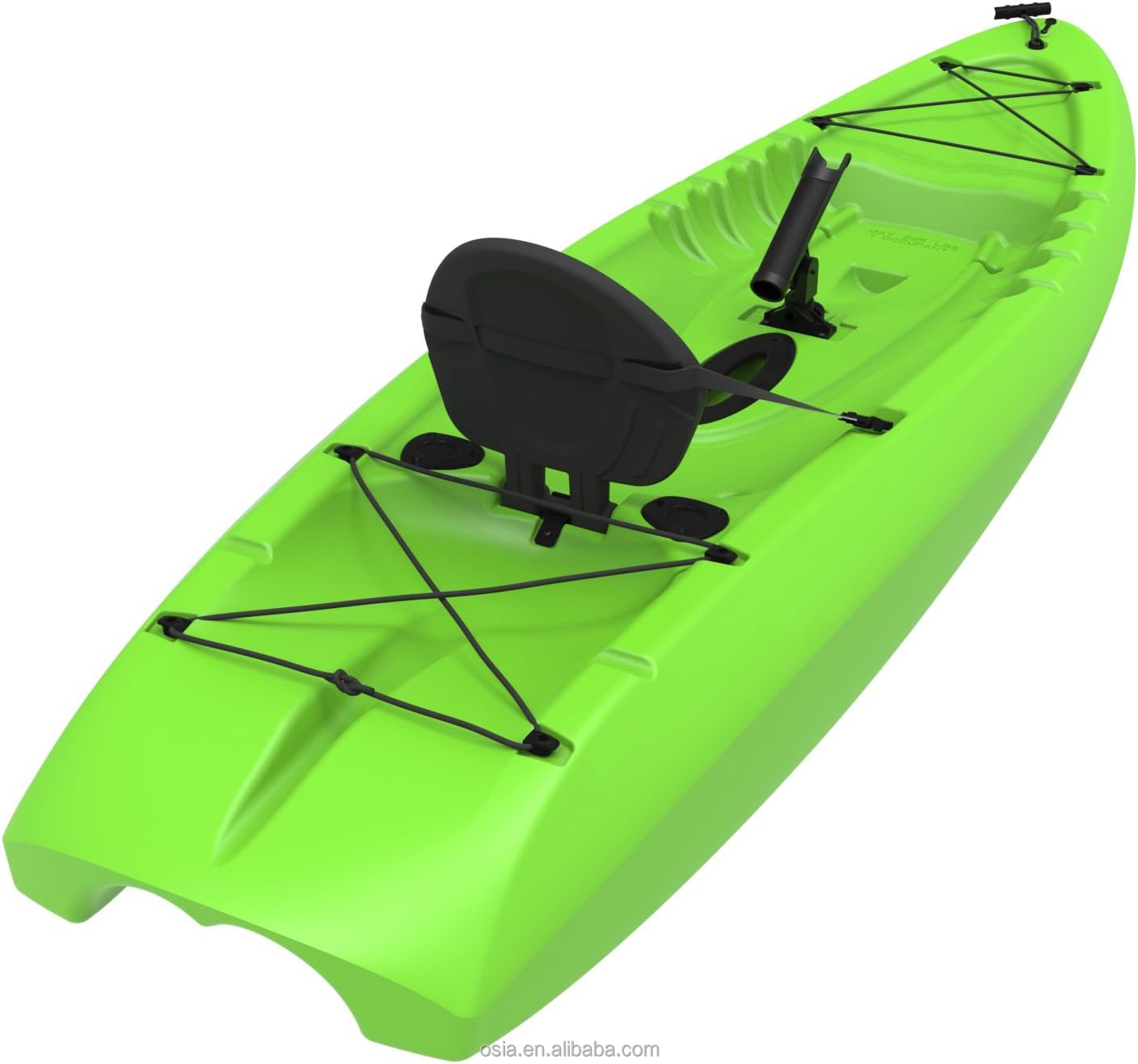 Fishing Kayak Sit In - Outdoor Hartplastik Angelkajak Sit-on-Top Kajak-Set mit