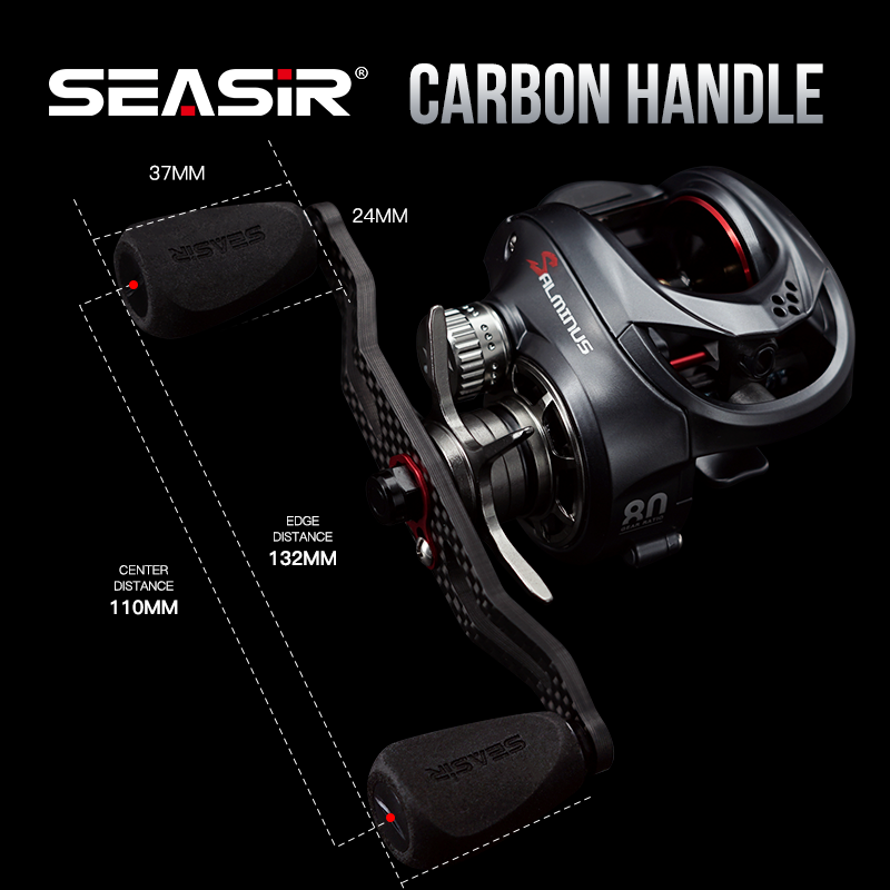 Abu Garcia Reel Max - Seasir Salminus Baitcasting-Rolle, Metall-Aluminiumrahmen, zwei Spulen,